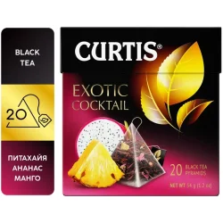 Чай Curtis Exotic cocktail черный с добавками 20 пирамидок