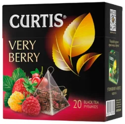 СМОТРИМ СРОК Чай черный Curtis Very Berry пирамидки 20 штук.