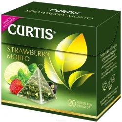 Grüner Tee Curtis Strawberry Mojito, 20 Pyramiden