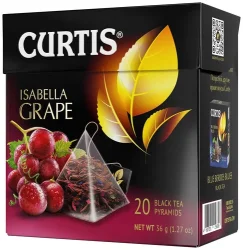 Чай черный Curtis Isabella Grape в пирамидках, 20 пирамидок