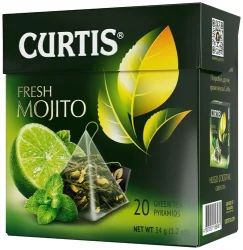 Чай зеленый Curtis Fresh Mojito ,20 пирамидок