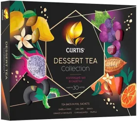 Чай Curtis Dessert Tea Collection набор подарок, 30 пакетиков