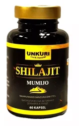 Mumijo Shilajit ,100% Natural , 60 Kapseln