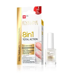 Nagellack, 8 in 1 Golden Shine, für brüchige Nägel, 12 ml